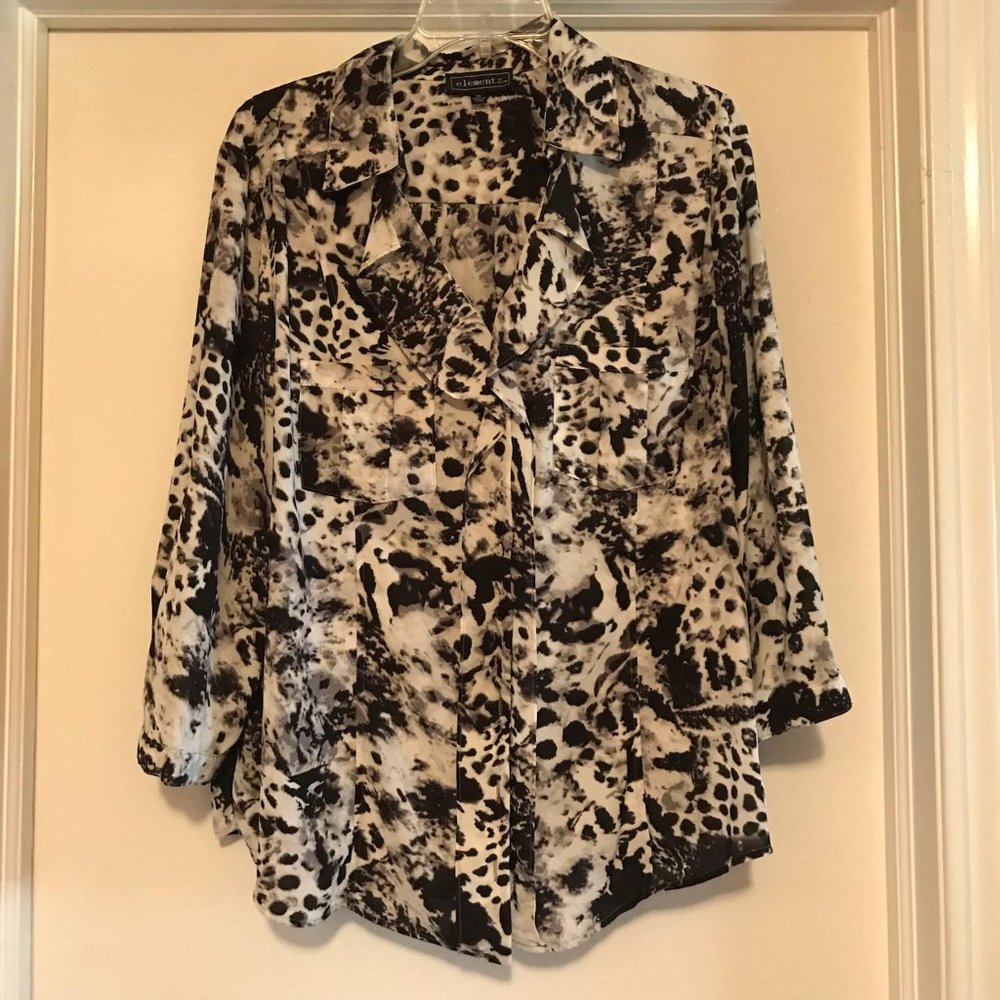 Elementz 3/4 sleeve blouse